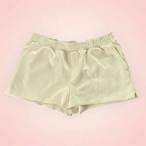 A New Day Cream Elastic Waist Shorts scuba material - SEE PHOTOS